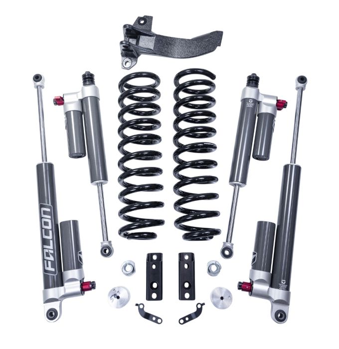 2.5" Coil Spring Front Lift Kit W/Falcon 3.3 Shocks - Ford Super Duty Diesel 4WD 2017-2026