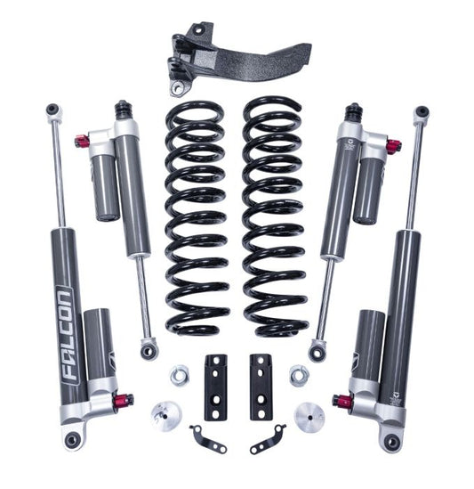 2.5" Coil Spring Front Lift Kit W/Falcon 3.3 Shocks - Ford Super Duty Diesel 4WD 2017-2026